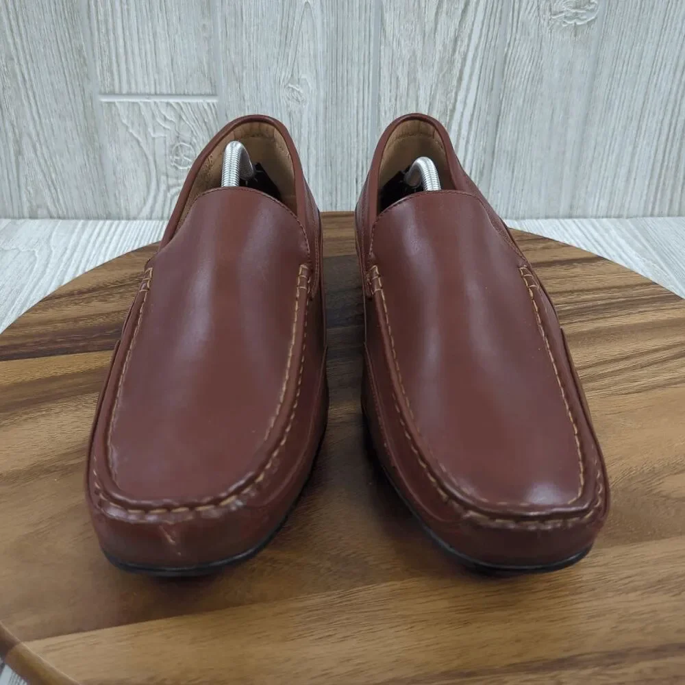 Deer Stags Brown Slip-On Boat Shoes